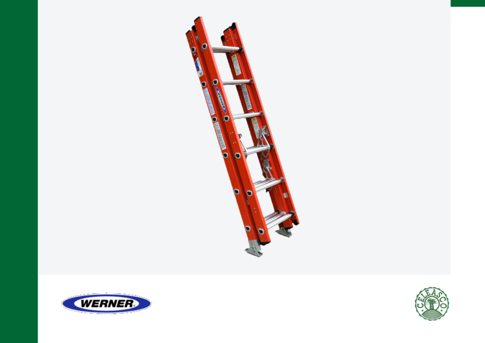 16Ft Type IA Fiberglass D-Rung Extension Ladder D6216-3